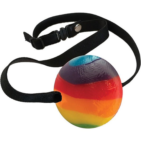 Rainbow Mouth Watering Edible Candy Ball Gag