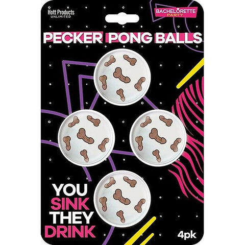 Bachelorette Party Pecker Dick Shaped Beer Pong Balls