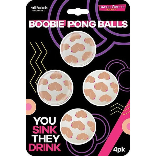 Bachelorette Party Boobie Shaped Beer Pong Balls