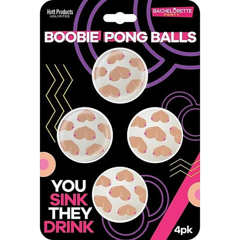 Bachelorette Party Boobie Shaped Beer Pong Balls