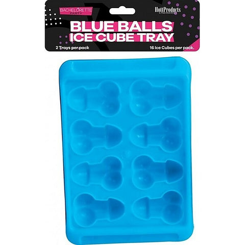 Blue Balls Penis & Balls Shaped Ice Cube Tray