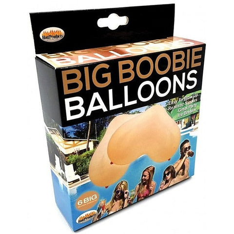 Big Boobie Shaped Balloons Set 6 Piece by Hott Products