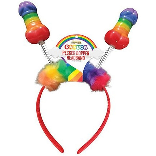 Rainbow Pecker Shape Bopper Headband by Hott Products