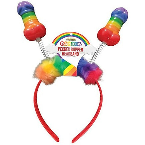 Rainbow Pecker Shape Bopper Headband by Hott Products