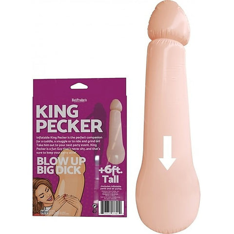 King Pecker Penis Shape Inflatable Doll by Hott Products