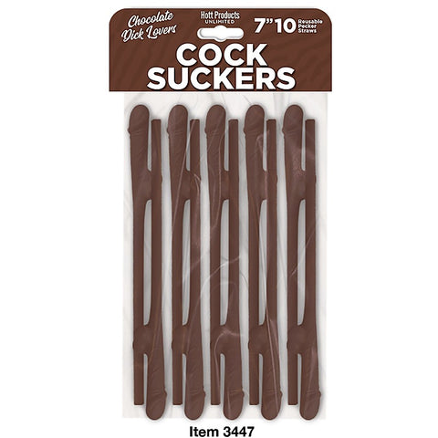 Reusable Cocksucker Penis Shape Straws by Hott Products
