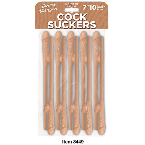 Reusable Cocksucker Penis Shape Straws by Hott Products