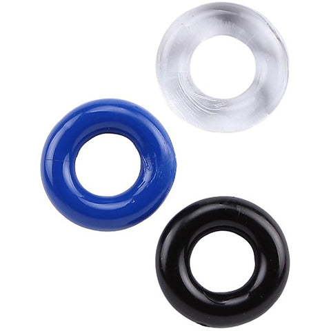 3Some Stretchy Cock Rings Set by La Viva