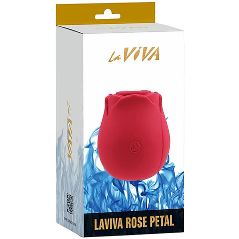 Glyde Rose Petal Suction Clitoral Stimulator by La Viva