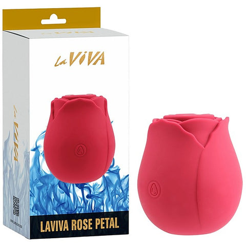 Glyde Rose Petal Suction Clitoral Stimulator by La Viva