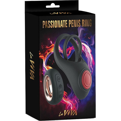 Remote Control 10 Function Passionate Penis Ring by La Viva