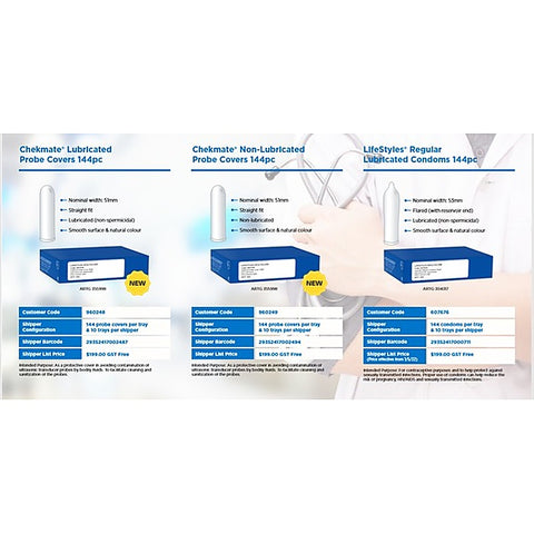 Lifestyles Chekmate Lubricated Probe Cover by Ansell