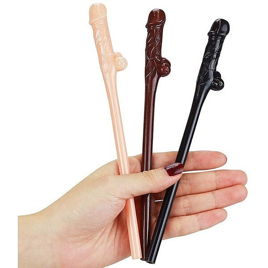 Willy Penis Shape Straws 9 Pack by Lovetoy