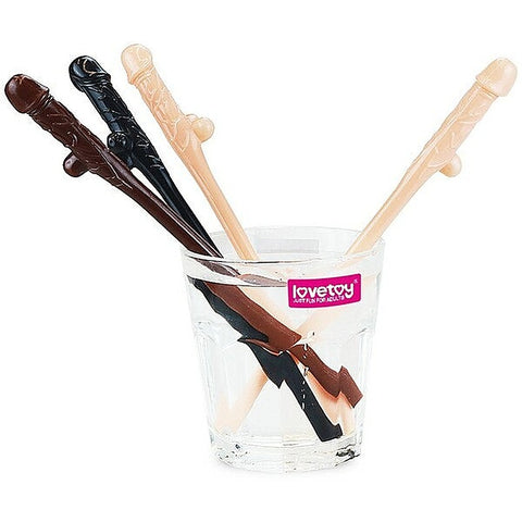 Willy Penis Shape Straws 9 Pack by Lovetoy