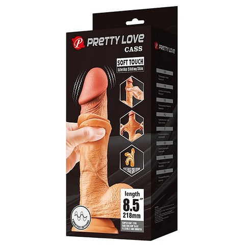 Pretty Love Sliding Skin Series Realistic Vibrating Dong