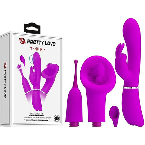 Velvety Silicone & Vibrating Thrill Kit by Baile