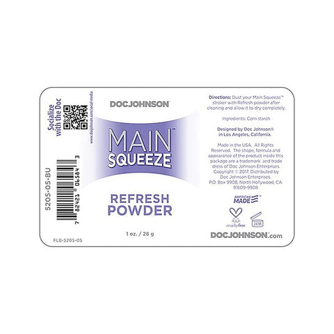Main Squeeze Personal Refresh Powder by Doc Johnson