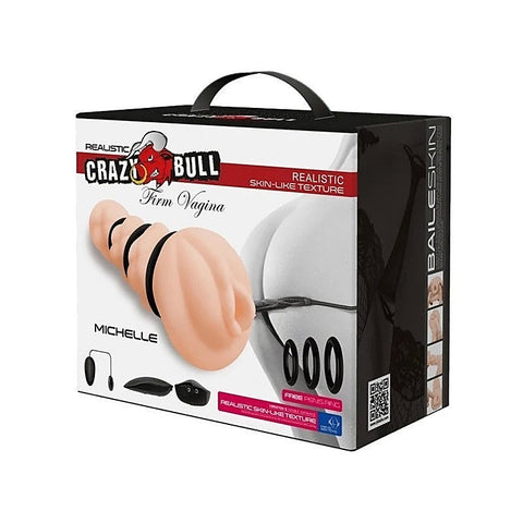 Crazy Bull Michelle Firm Vagina Vibrating Realistic Stroker