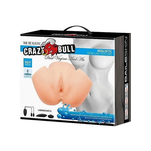 Crazy Bull Veronica Dual Vagina & Ass Vibrating Masturbator