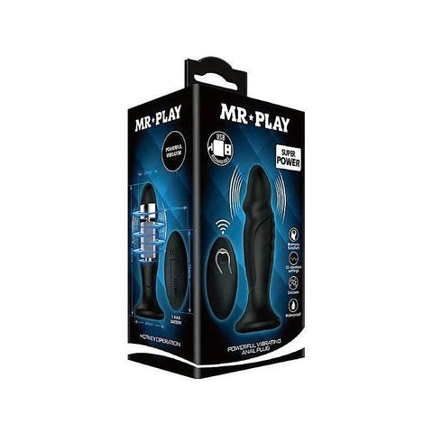 Sleek & Powerful Vibrating Remote Control Anal Plug by Baile
