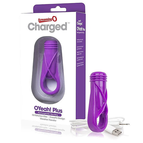 Charged Oyeah! Plus Vibrating Cock Ring by Screaming O