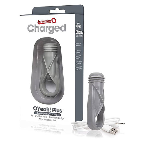 Charged Oyeah! Plus Vibrating Cock Ring by Screaming O