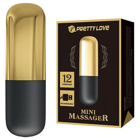 Pretty Love Rechargeable 12 Function Mini Bullet Massager