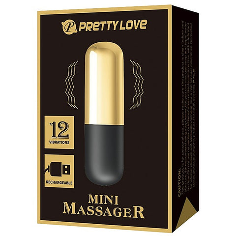 Pretty Love Rechargeable 12 Function Mini Bullet Massager