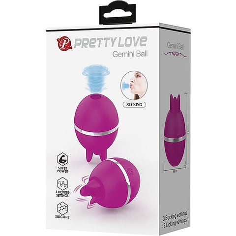 Gemini Ball Shape Rechargeable Clitoral Vibrator by Baile