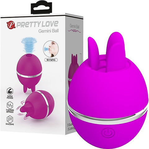Gemini Ball Shape Rechargeable Clitoral Vibrator by Baile