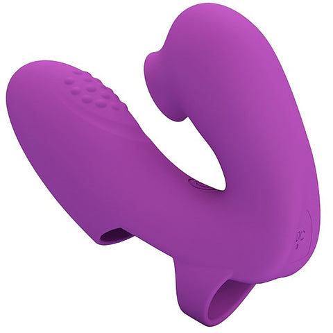 Athena Rechargeable Silicone Finger Vibrator by Baile
