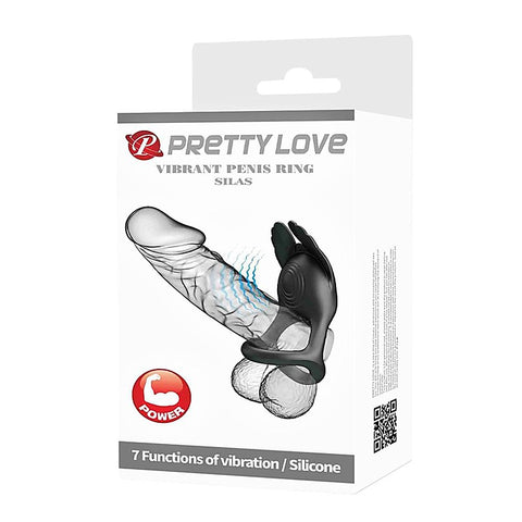 Silas 7 Functions Vibrating Silicone Penis Ring by Baile