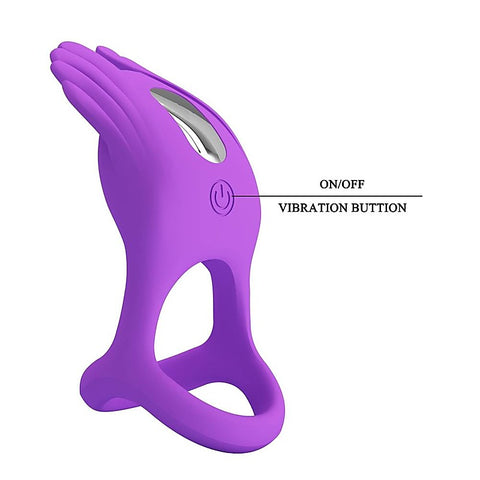 Silas 7 Functions Vibrating Silicone Penis Ring by Baile