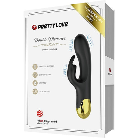Pretty Love Double Pleasure 7 Function Rechargeable Rabbit