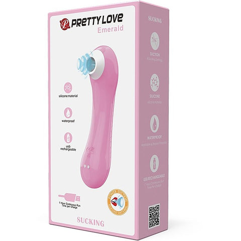 Pretty Love Rechargeable Sucking Emerald Clitoral Massager