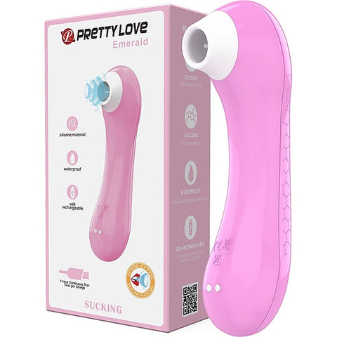 Pretty Love Rechargeable Sucking Emerald Clitoral Massager