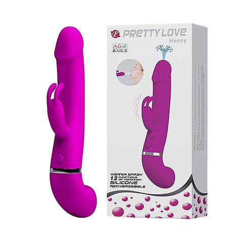 Rechargeable Squirting Henry Rabbit Vibrator by Baile