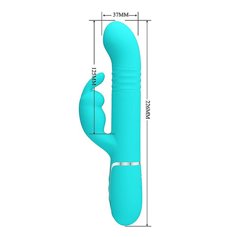 Pretty Love Coale 4-in-1 Multi-Function Twin Motor Rabbit