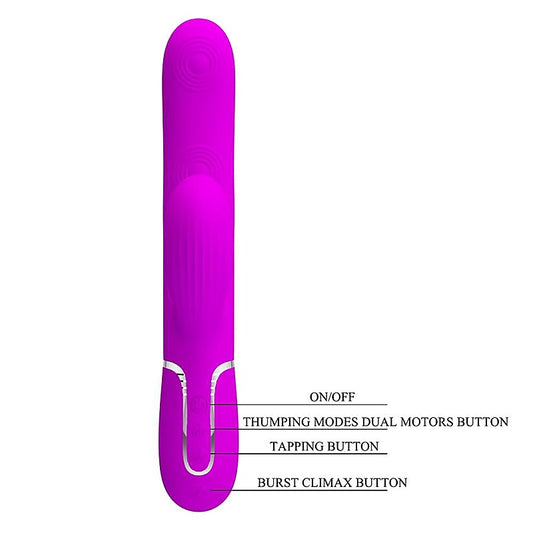Pretty Love Perdita 3-in-1 Rabbit Vibrator by Baile
