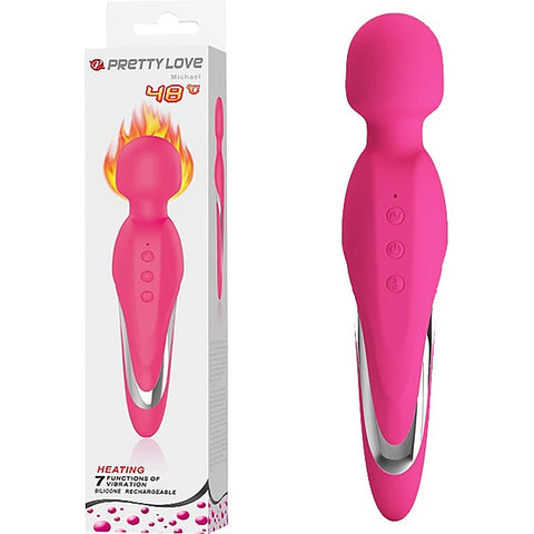 Pretty Love Michael Rechargeable Warming Body Wand Massager