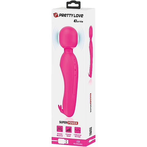 Pretty Love Rechargeable Curtis Vibrating Body Wand by Baile