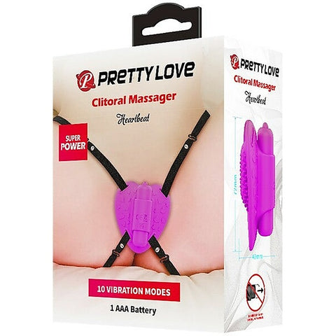 Pretty Love Heartbeat Vibrating Clitoral Massager by Baile