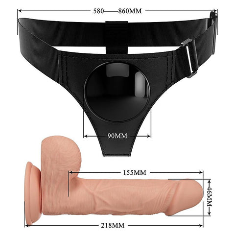 Pretty Love Universal Strap On Harness Dildo by Baile