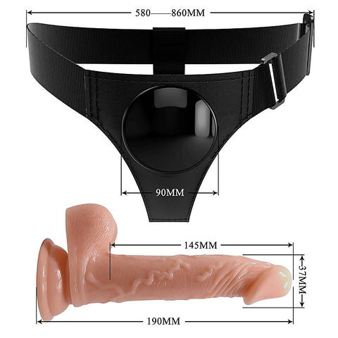 Pretty Love Universal Strap On Harness Dildo by Baile
