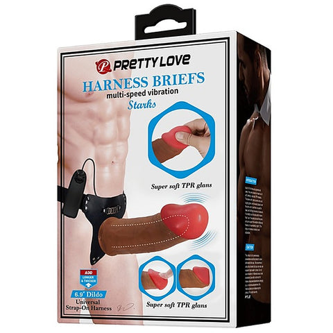Pretty Love Stark Vibrating Universal Strap On Harness With