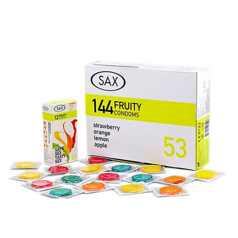 Fruity Condoms 144 Pack by Sax