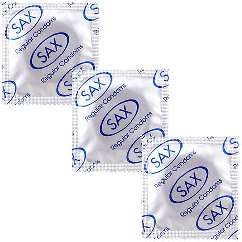 Regular Latex Condoms 53mm 144 Pack by Sax