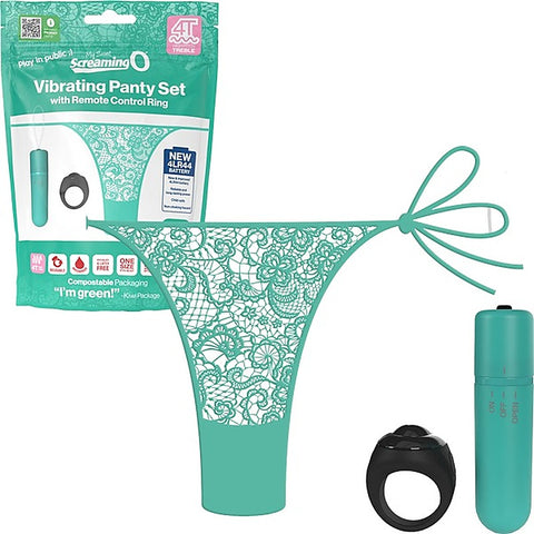 Vibrating Panty Set With Remote Ring 4T by Screaming O