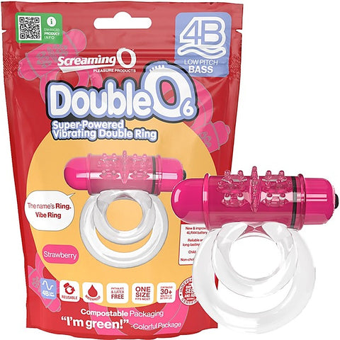 Double O 6 4B Low Pitch Bass Vibrating Cock Ring