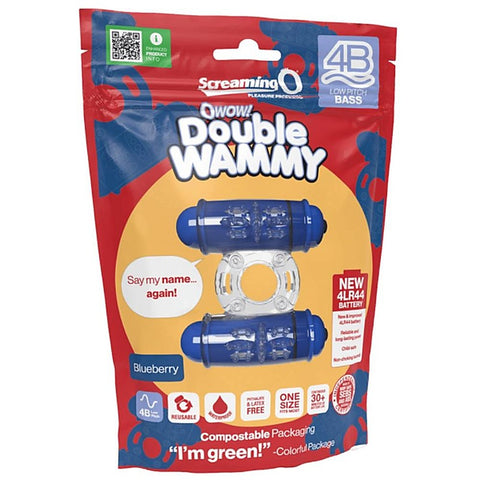 Double Wammy Vibrating Cock Ring by Screaming O